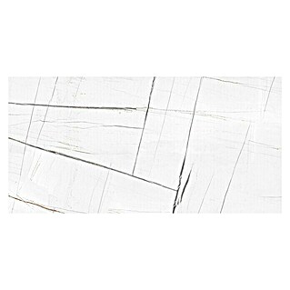 Granitogresne ploščice Marble Saphir (60 x 120 cm, Bela, Sijaj)