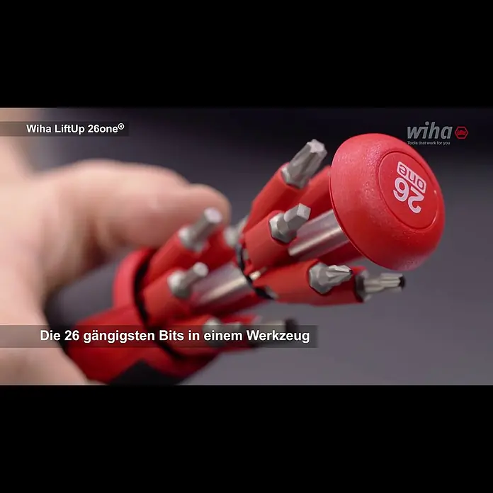 Wiha Schraubendreher mit Bit-Magazin LiftUp 26one - 14 -tlg. - Tutorial: Wiha LiftUp 26one - 26 Werkzeuge in Einem