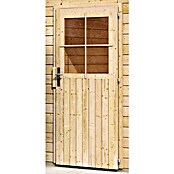 Karibu Blockbohlengarage (Holz, 19,4 m², Wandstärke: 40 mm, Satteldach)