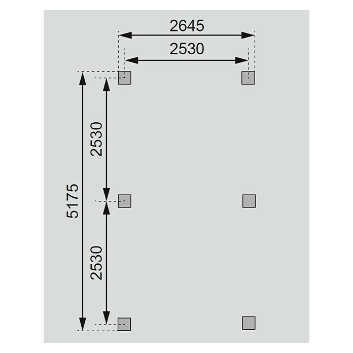 Karibu Pavillon Kirn (L x B: 517,5 x 264,5 cm, Anthrazit)