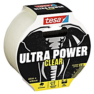 Tesa Ultra Power Reparatieplakband Clear (Transparant, 20 m x 50 mm)