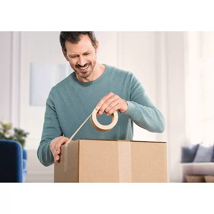 Tesa Paketklebeband Packband ecoLogo - Braun, L x B: 50 m x 5 cm - Anwendungsbeispiel