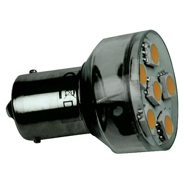 Talamex Ledlamp voor boten (1 W, 10 V - 30 V, Sokkel: BA15s, Lichtkleur: Warm wit, A+)