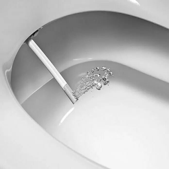 Dusch-WC-Sitz NB14 - Kunststoff, Weiß, Mit Absenkautomatik - Anwendungsbeispiel
