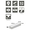 Egger Laminat NatureSense Nord Eiche sand (Nord Eiche sand, Landhausdiele, 1 292 x 193 x 8 mm) | BAUHAUS