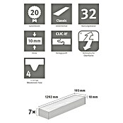 Egger Home Laminat 10/32 Classic Toscolano Eiche Tabak (1.292 x 193 x 10 mm, Landhausdiele, Toscolano Eiche Tabak) | BAUHAUS