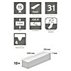 Egger Laminat NatureSense Kreideeiche (Kreideeiche, Landhausdiele, 1 292 x 193 x 7 mm) | BAUHAUS