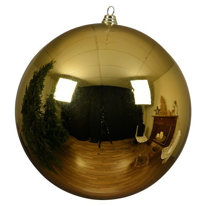 Decoris Christbaumkugel (Gold, Durchmesser: 25 cm, Kunststoff, 1 Stk., Bruchfest) | BAUHAUS