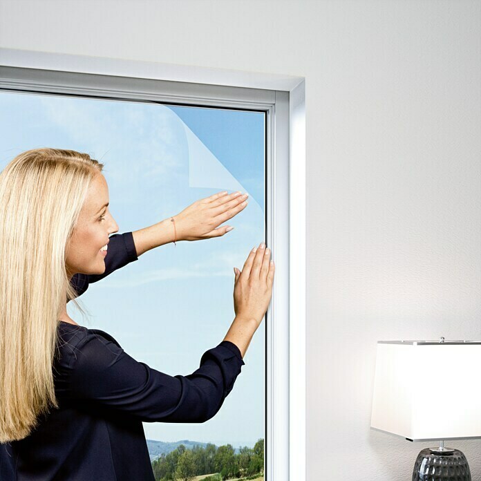 Windhager Insektenschutzgitter Elastic (130 x 150 cm, Weiß, Klettbefestigung, Fenster)