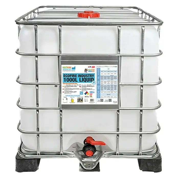 Simonrack Ecofire Extintor de incendios Industry - 1.000 l - Un contenedor IBC (Intermediate Bulk Container) para el transporte y almacenamiento de líquidos, ideal para aplicaciones industriales.