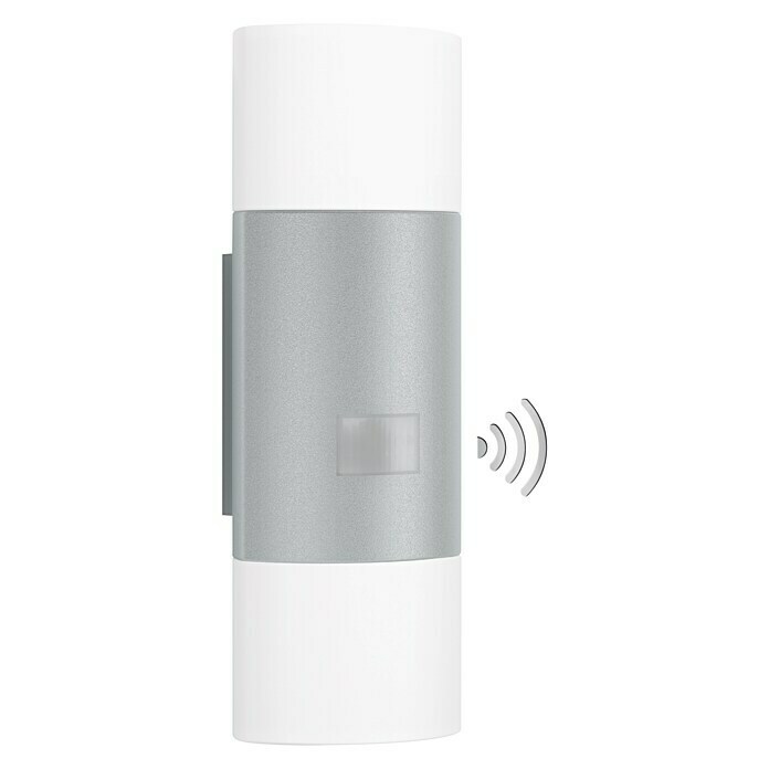 Steinel Aplique para exterior LED (Potencia: 11 W, Color del marco: Plateado, IP44)