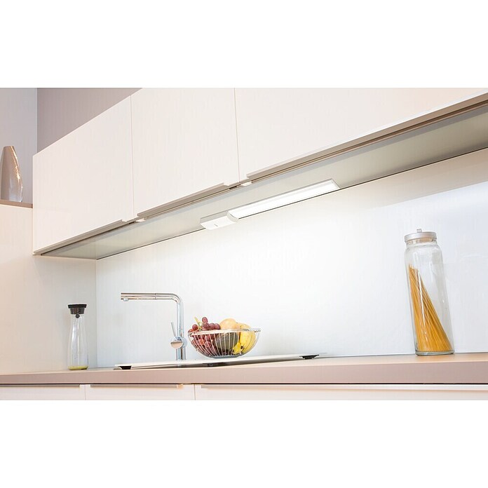 Müller-Licht LED-Unterbauleuchte Flat 60 (10 W, Wippschalter, 599 x 55 x 27 mm, Weiß)