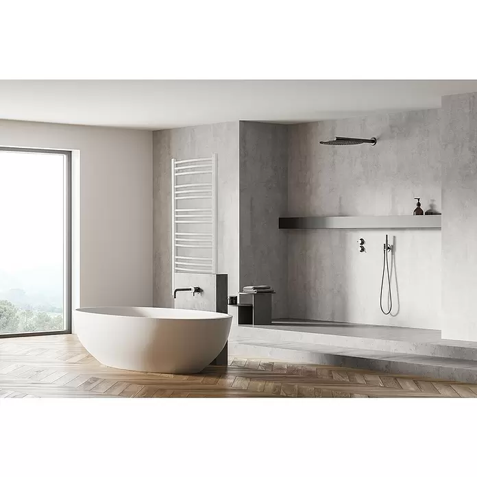 TVS Design Badheizkörper Nemo 18-500 - B x H: 510 x 1.195 mm, Wärmeleistung bei Vorlauftemperatur von 75 °C (D: 50): 243 W, Weiß - Stimmungsaufnahme
