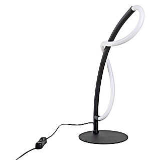 Forlight Tress Lámpara de sobremesa LED (6,5 W, L x An x Al: 15 x 15 x 37 cm, Negro, Blanco neutro)