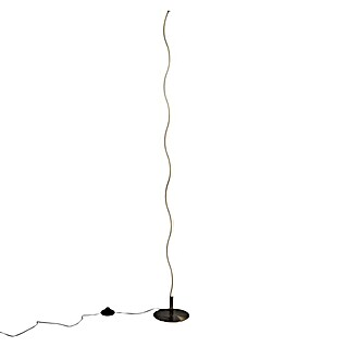 Forlight Rippe Lámpara de suelo LED (16 W, Altura: 150 cm, Níquel, Blanco, Blanco neutro)