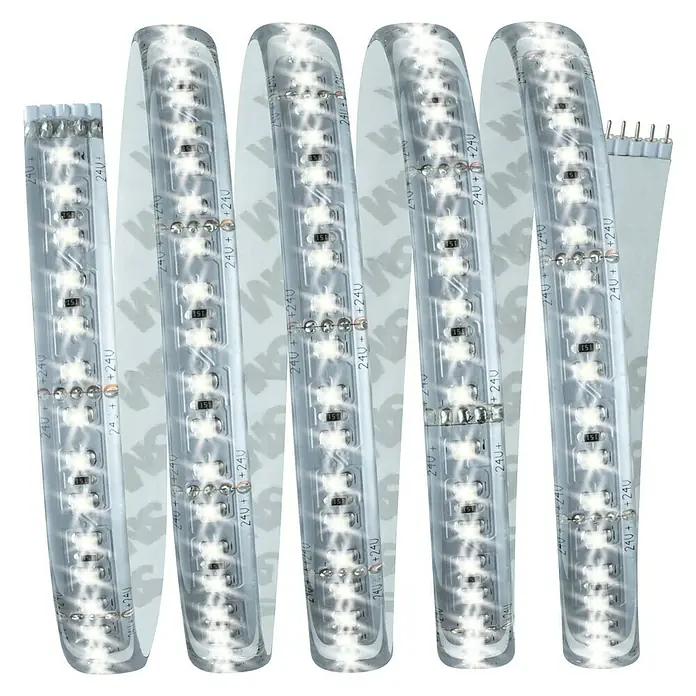Paulmann MaxLED 1.000 LED-Band Basisset beschichtet - 150 cm, Tageslichtweiß, 17 W, 1.650 lm - Nahaufnahme eines flexiblen LED-Streifens, der eine helle, effiziente Beleuchtung für verschiedene Anwendungen bietet.