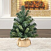 Künstlicher Weihnachtsbaum im Jute-Sack (Höhe: 40 cm, Grün) | BAUHAUS