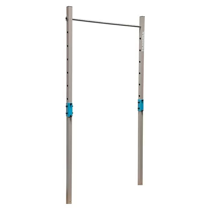 Hudora Turnstange Vario - B x H: 140 x 120 cm, Stahl, Blau/Grau - Diagonale Ansicht