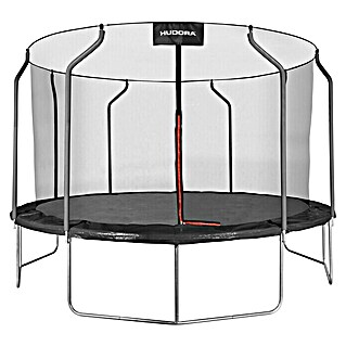 Hudora Trampolin First 400 V (Durchmesser: 400 cm, Schwarz/Rot)