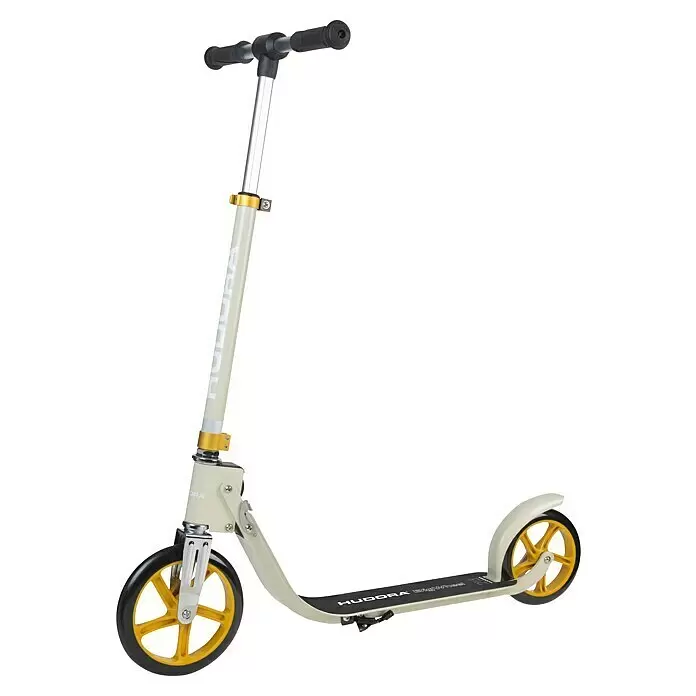 Hudora Tretroller BIGWHEEL® 215 - Sand - Diagonale Ansicht