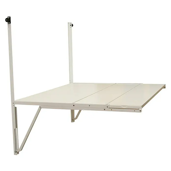 Simonrack Simonflex Estantería metálica - Al x An x Pr: 112,5 x 80 x 40 cm, Blanco - Mesa plegable de pared metálica, ideal para espacios reducidos y flexible para trabajar o almacenar.