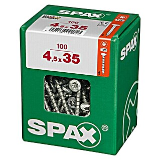 Spax T-Star plus Universalschraube (Ø x L: 4,5 x 35 mm, Vollgewinde, 100 Stk.)