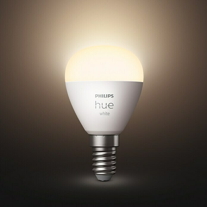 Philips Hue Smart-LED-Lampen Set Tropfenform E14 matt (E14, Dimmbar, Warmweiß, 470 lm, 5,7 W, Tropfen, 1 Stk.) | BAUHAUS