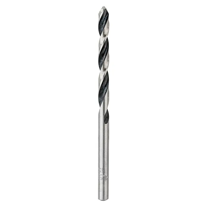 Craftomat Metallbohrer HSS-R Speed - 1 Stk., Durchmesser Bohrer: 4,5 mm - Aufnahme einer Spiralbohrer, ein Werkzeug zum Bohren von Löchern in verschiedenen Materialien, aus Stahl mit einer spiralförmigen Schneide.