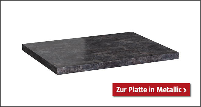 Waschtischplatte Metallic