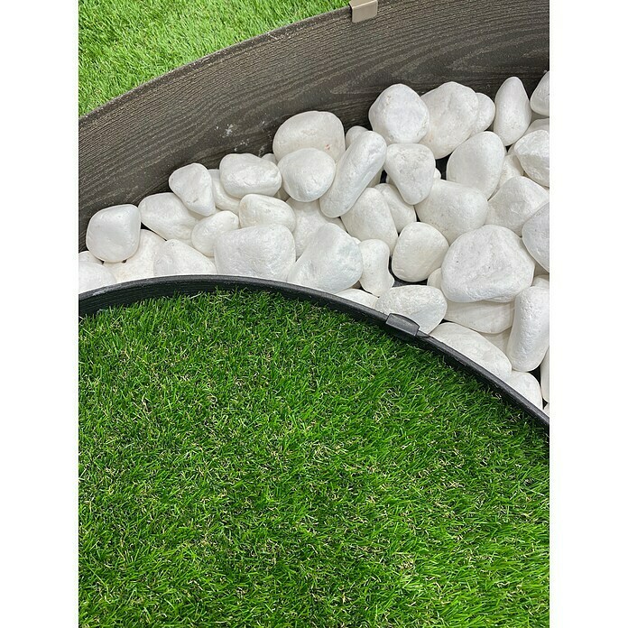 Piedras decorativas (Grano: 60 mm - 80 mm, Blanco, Contenido: 20