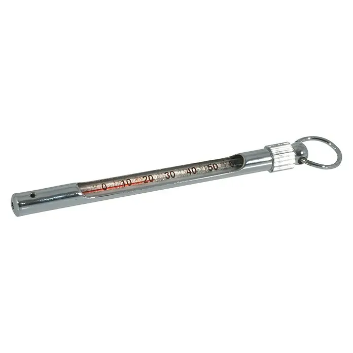 Westline Thermometer - Länge: 13,5 cm - Ein Chrom-Fleischthermometer mit roter Flüssigkeit zur Messung der Temperatur, ideal für die Küche.
