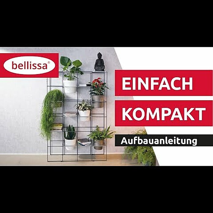 Bellissa Regalsystem Filo 4x6 (117 x 31 x 175 cm) | BAUHAUS