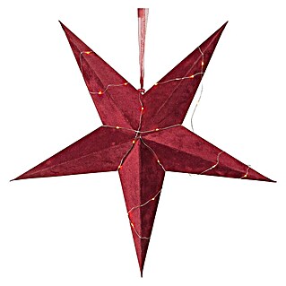 Eglo Estrella navideña LED Velvet (2,4 W, Rojo, Diámetro: 60 cm)