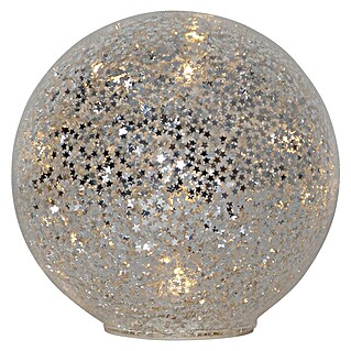 Eglo Bola decorativa LED Star Fall (Diámetro: 13 cm, Plateado)