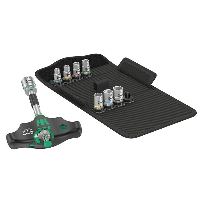 Wera Steckschlüssel-Set Kraftform Kompakt (9 -tlg., Schlüsselweite: 6 - 13 mm) | BAUHAUS