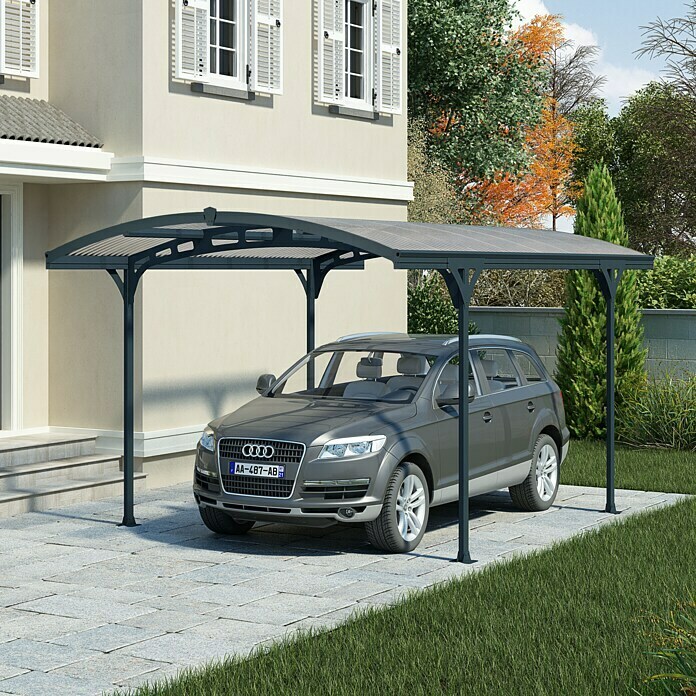 Carport Atlas 50004,95 x 2,88 m, Einfahrtshöhe: 2 m, Schneelast: 100 kg/m² Mood Shot