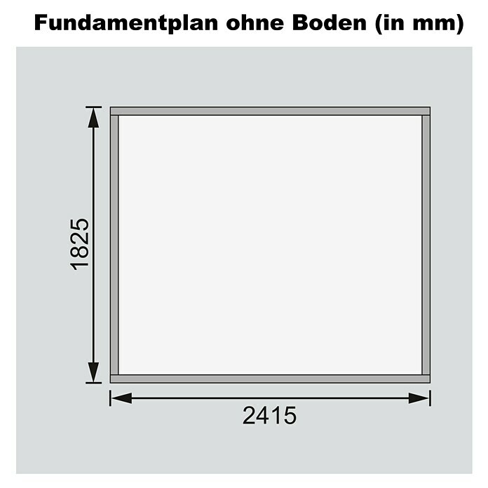 Karibu Gartenhaus Stockach (L x B: 246 x 186 cm, Wandstärke: 19 mm, Pultdach, Natur)