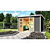 Karibu Gartenhaus Stockach (L x B: 246 x 305 cm, Wandstärke: 19 mm, Pultdach, Terragrau)
