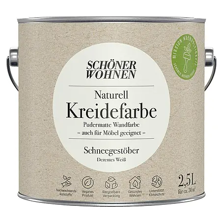 SCHÖNER WOHNEN-Farbe Naturell Wandfarbe Kreidefarbe