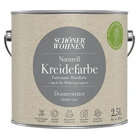 SCHÖNER WOHNEN-Farbe Naturell Wandfarbe Kreidefarbe