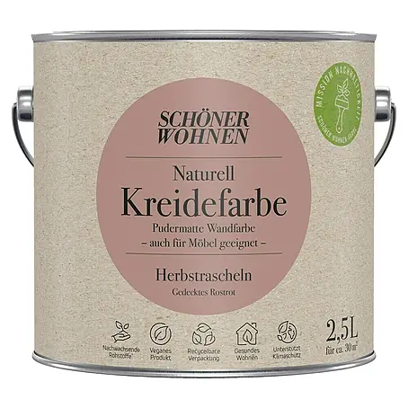 SCHÖNER WOHNEN-Farbe Naturell Wandfarbe Kreidefarbe
