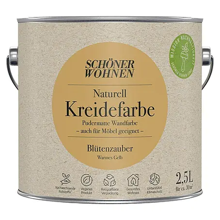 SCHÖNER WOHNEN-Farbe Naturell Wandfarbe Kreidefarbe