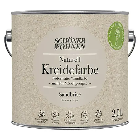 SCHÖNER WOHNEN-Farbe Naturell Wandfarbe Kreidefarbe