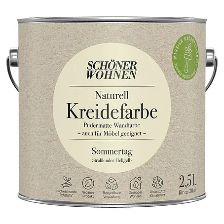 SCHÖNER WOHNEN-Farbe Naturell Wandfarbe Kreidefarbe