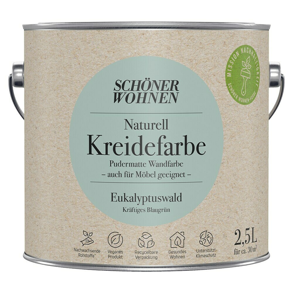 RIPOLIN Peinture Pour Bois Intérieur Et Extérieur - Vert Olivier Ral 6021 Satin - 2,5 L - Bricolage