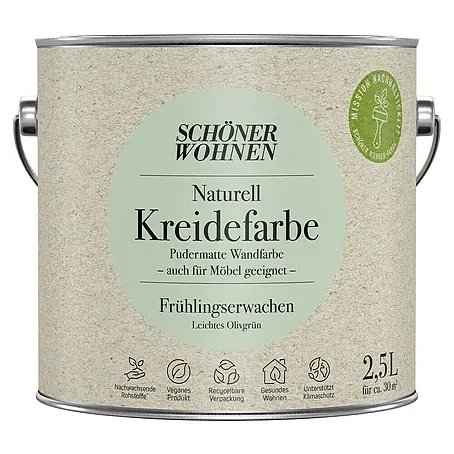 SCHÖNER WOHNEN-Farbe Naturell Wandfarbe Kreidefarbe