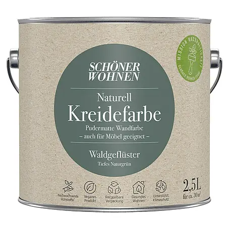 SCHÖNER WOHNEN-Farbe Naturell Wandfarbe Kreidefarbe