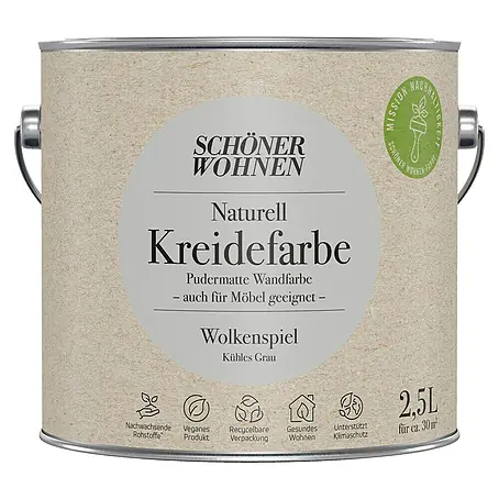 SCHÖNER WOHNEN-Farbe Naturell Wandfarbe Kreidefarbe