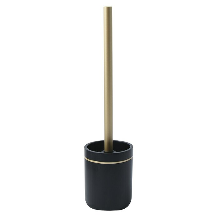 Spirella Bly Escobillero de suelo (Poliresina, Negro/Dorado) | BAUHAUS