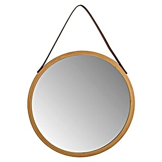 Spirella Espejo con marco Amanda (Diámetro: 39,6 cm, Marrón)